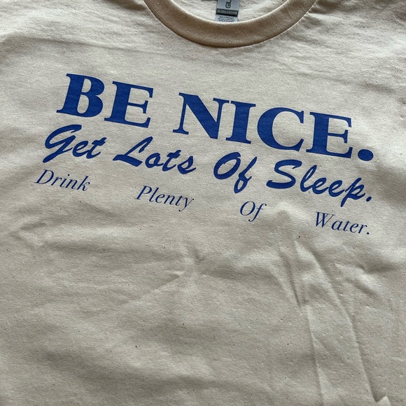 NWT Be Nice Oversized T-Shirt/Dress (Natural/Ivory) - Picture 13 of 13